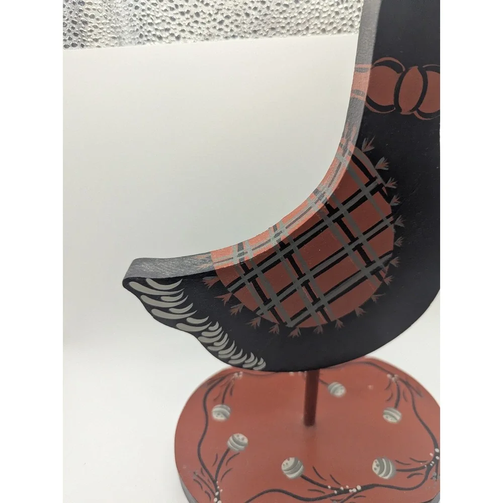 Vtg‎ Hand Painted Wooden Duck Figurine Country Farmhouse Decor Accent 11.5x7